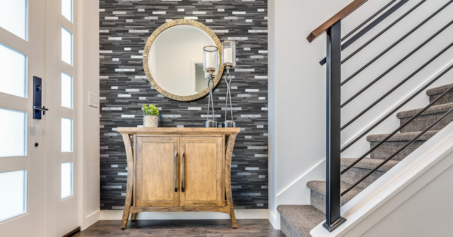 How to Cover a Large Wall Cheaply? Use Peel and Stick Tiles Yipscazo