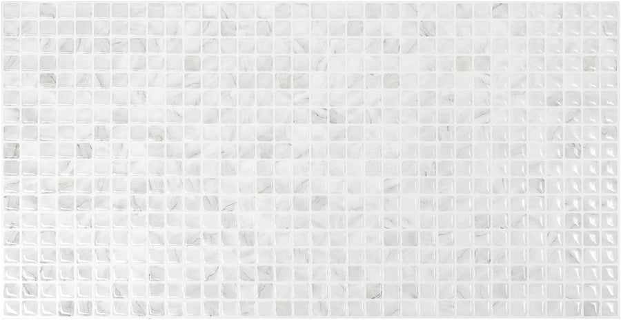 Minimo White 3D Adhesive Peel and Stick Tile