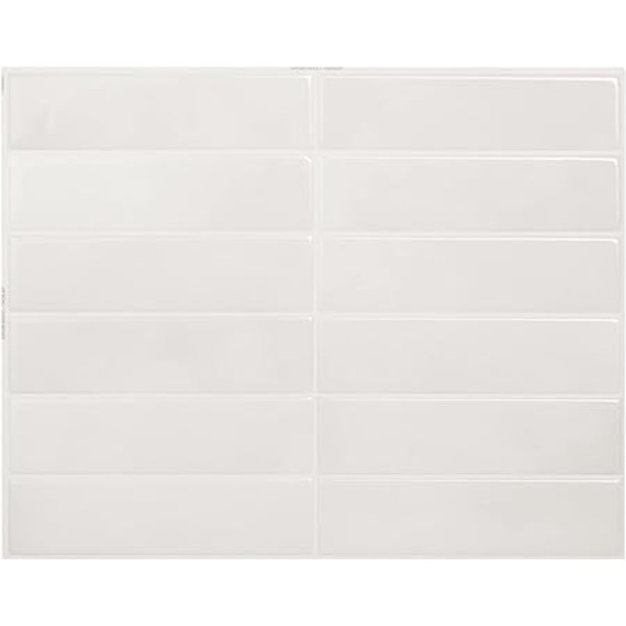 Essaouira White 3D Adhesive Peel and Stick Tile