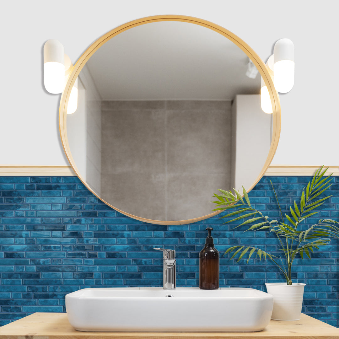 stick on bathroom tiles wall