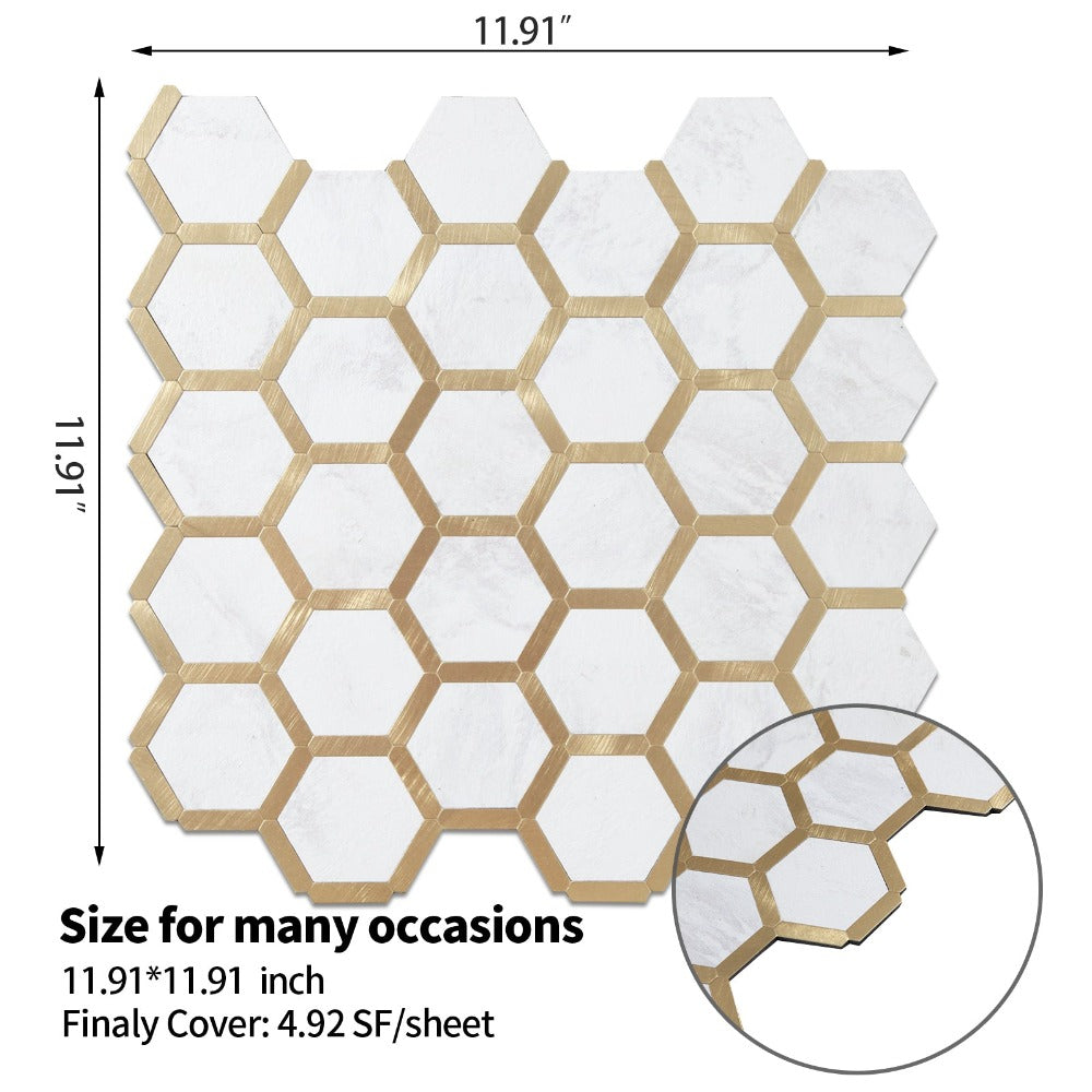 11.91''x 11.91'' Hexagon Tiles