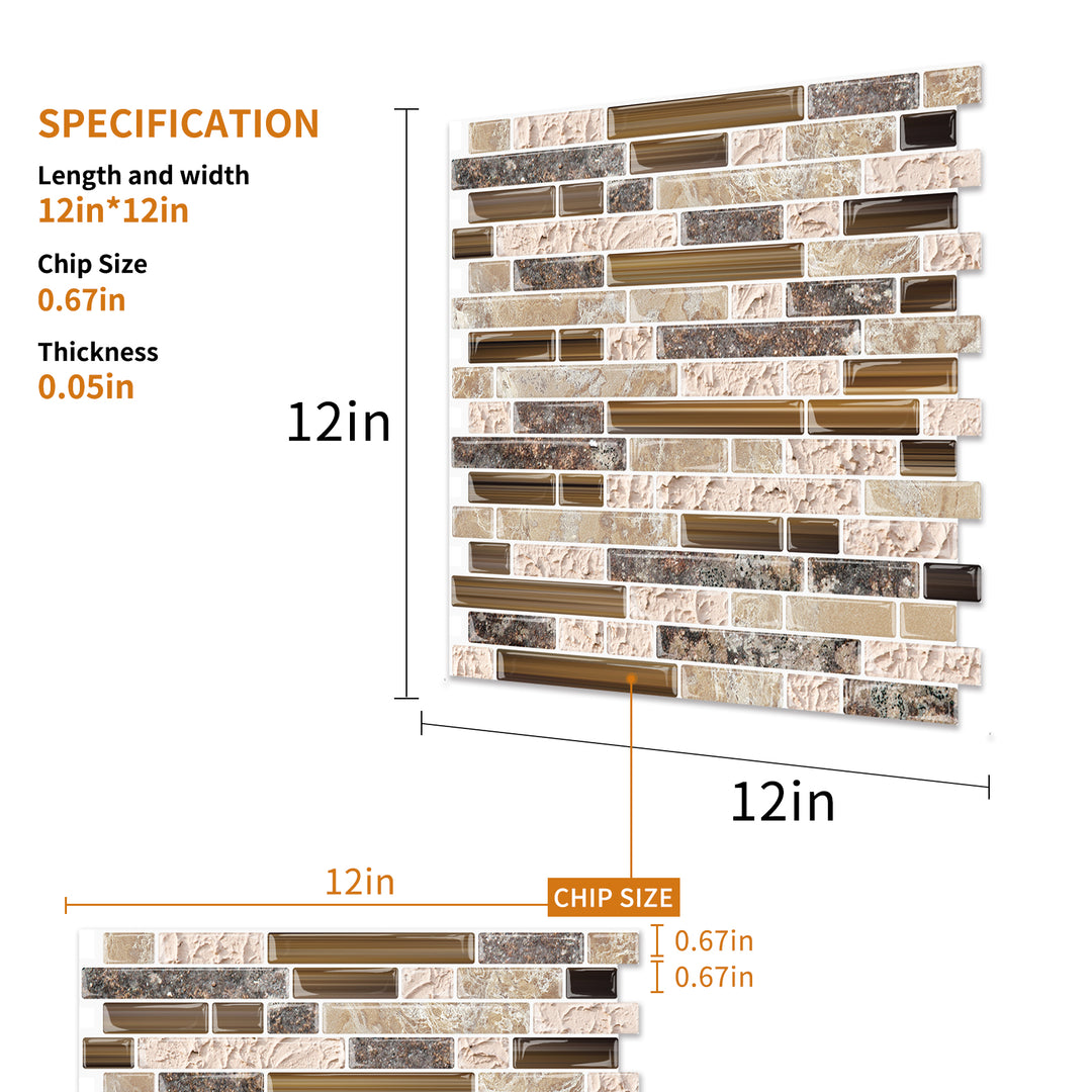 vinyl tile size