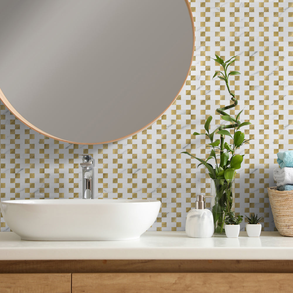 stick on bathroom tiles wall