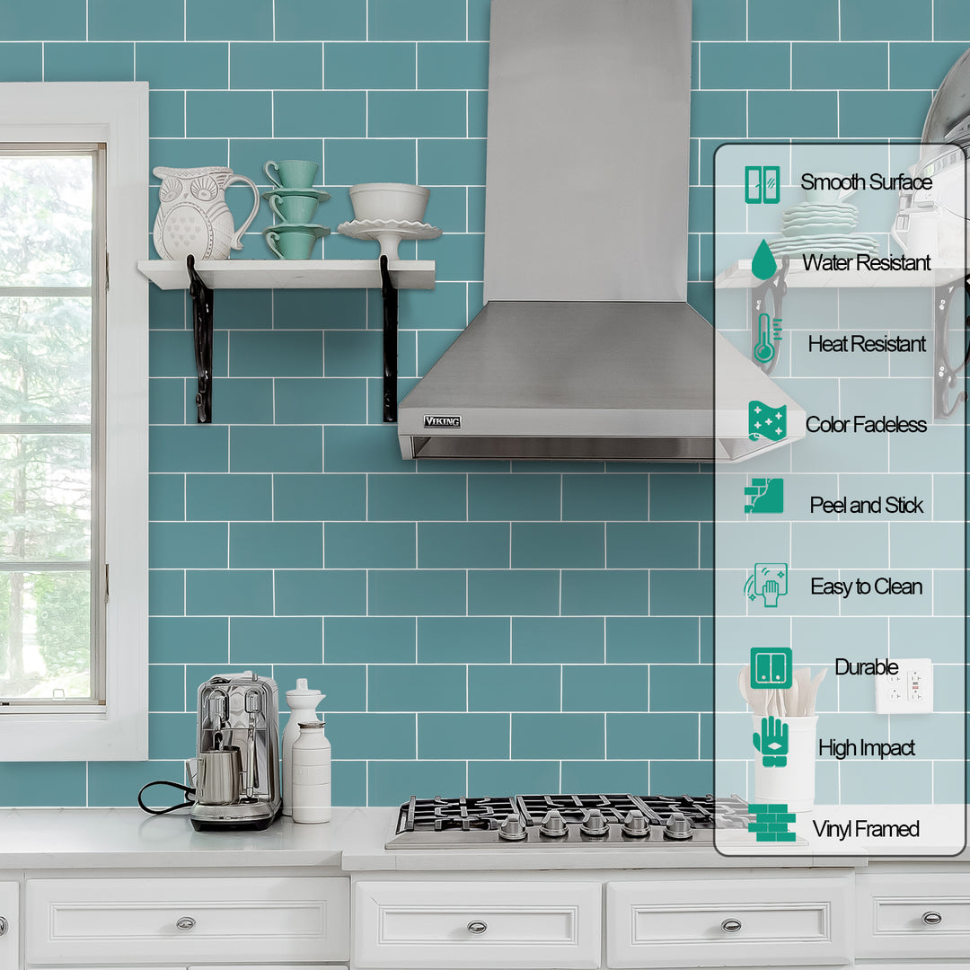 subway tile stick on kitchen