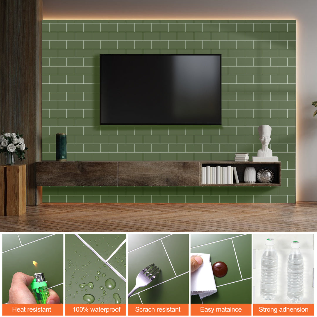 The decorative result of applying in the living room