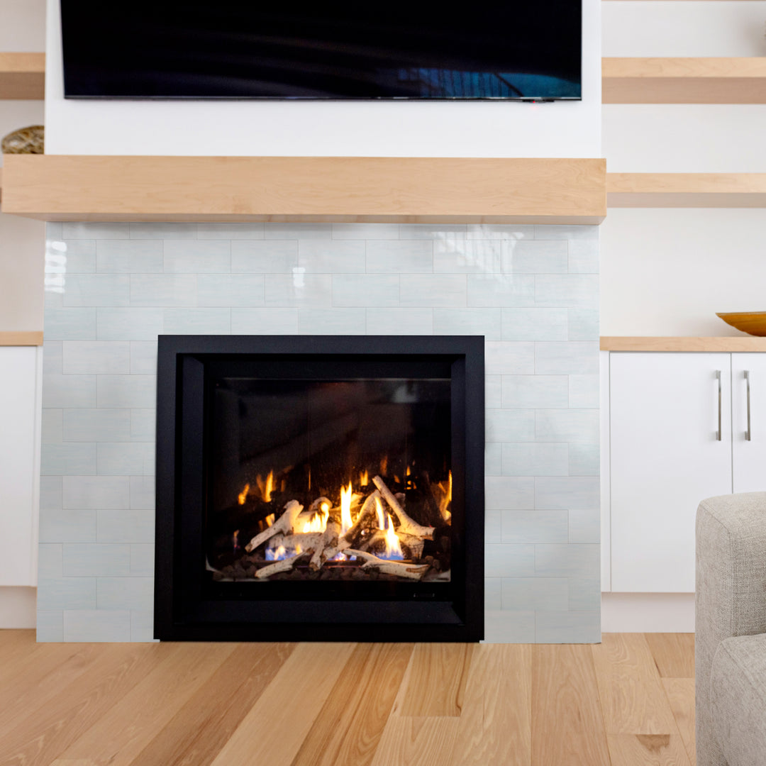 Luxurious finish for fireplace applications