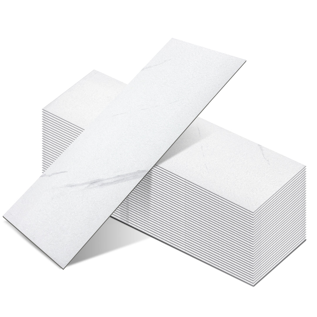 Peel-and-Stick Vinyl Wood Flooring in Jazz White