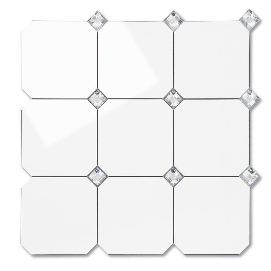 white peel and stick diamonds tile