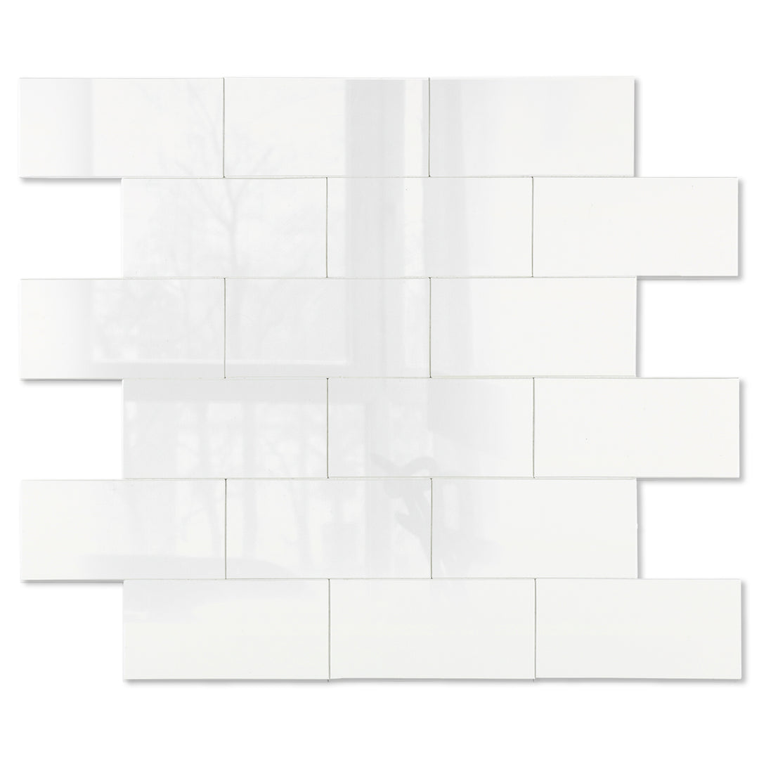 Polished Cream White Subway Tiles