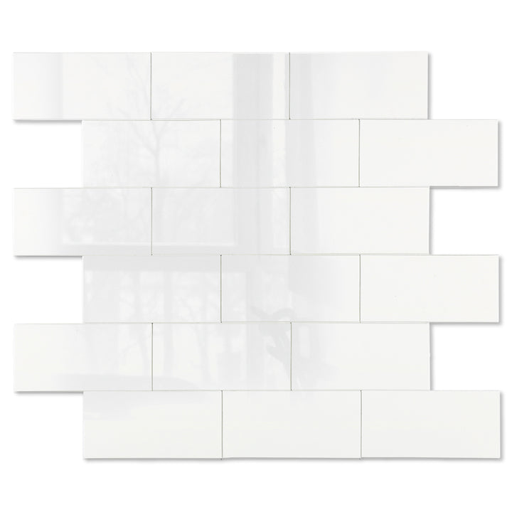 Polished Cream White Subway Tiles