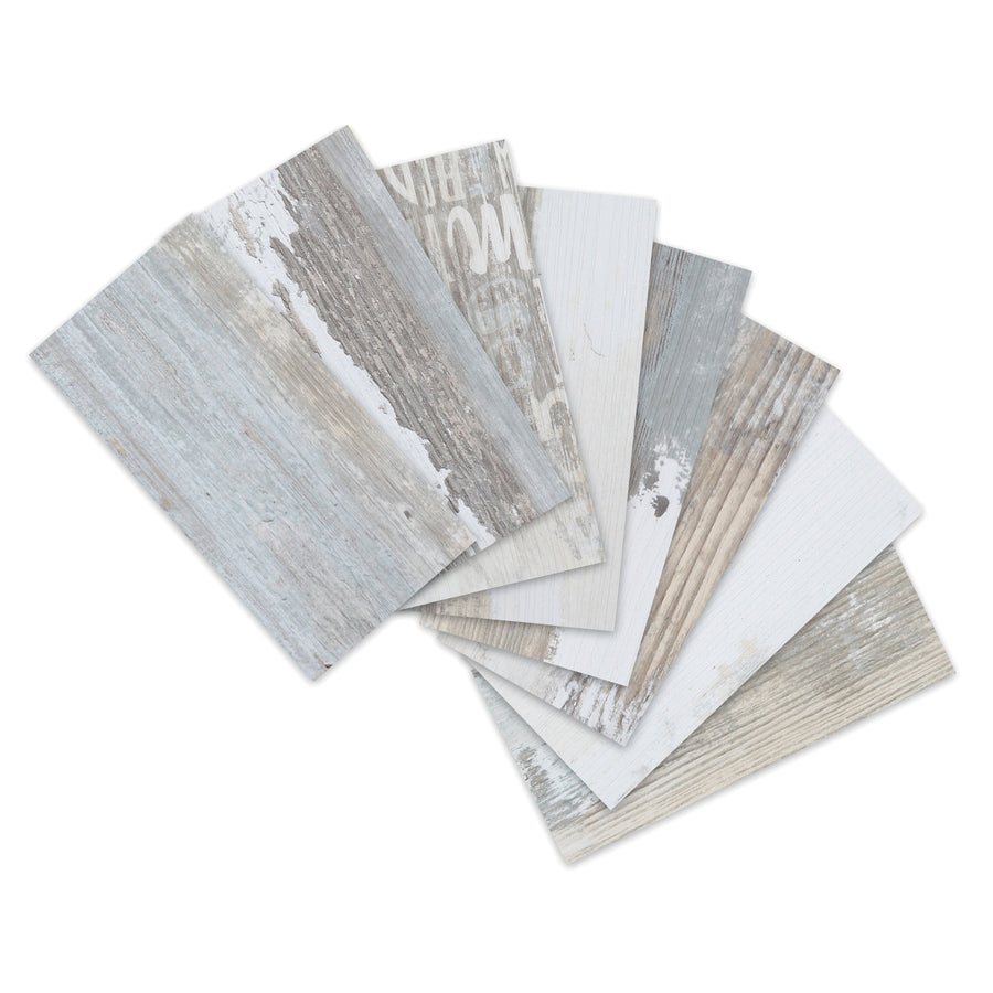 Vintage wood grain brick tiles