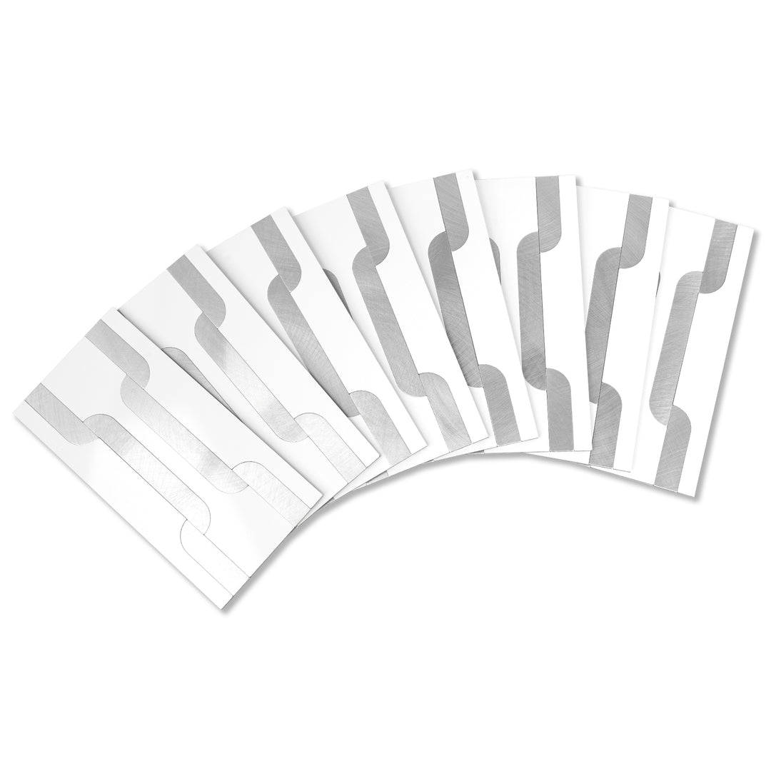 White With Metal Peel and Stick Backsplash  Brick Subway Tile