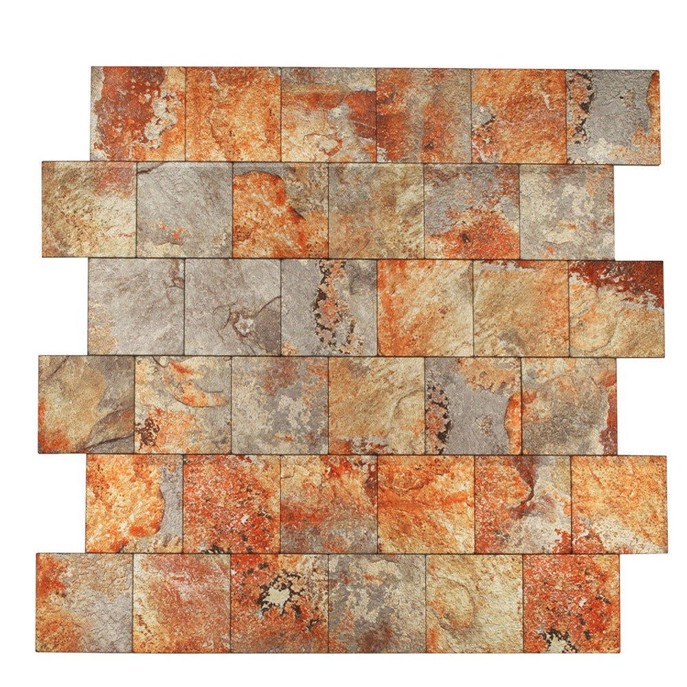 Red Rock PVC Stone Wall Tile