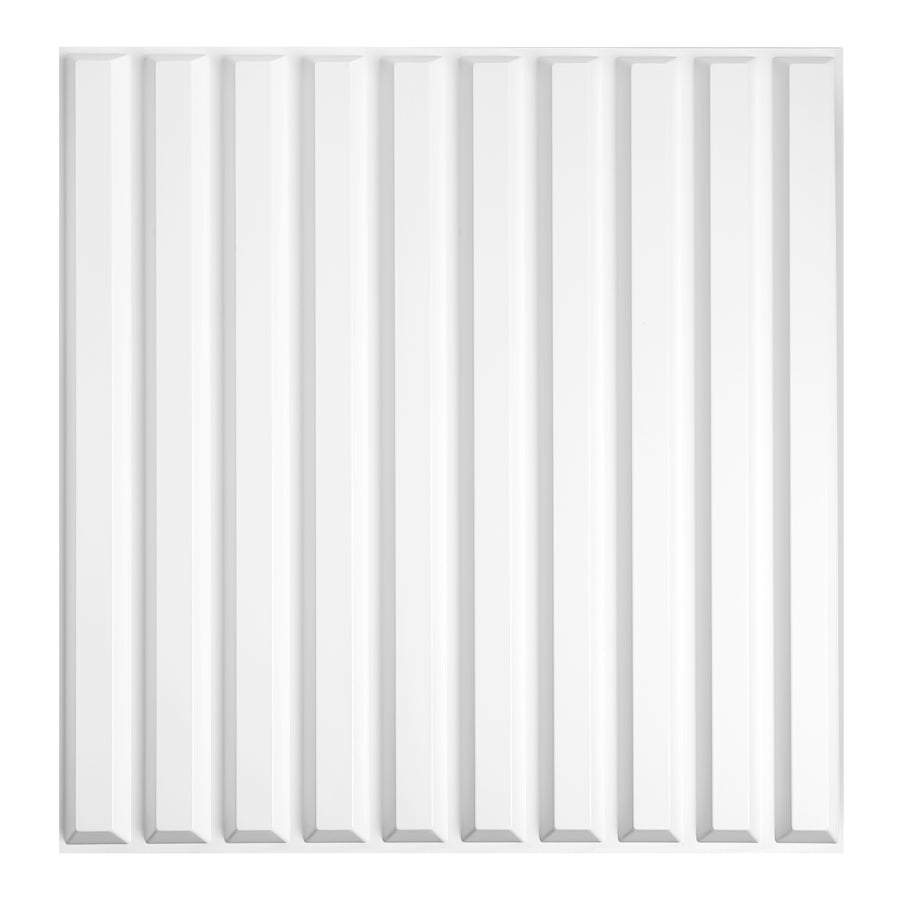 White Slat Wall Panel