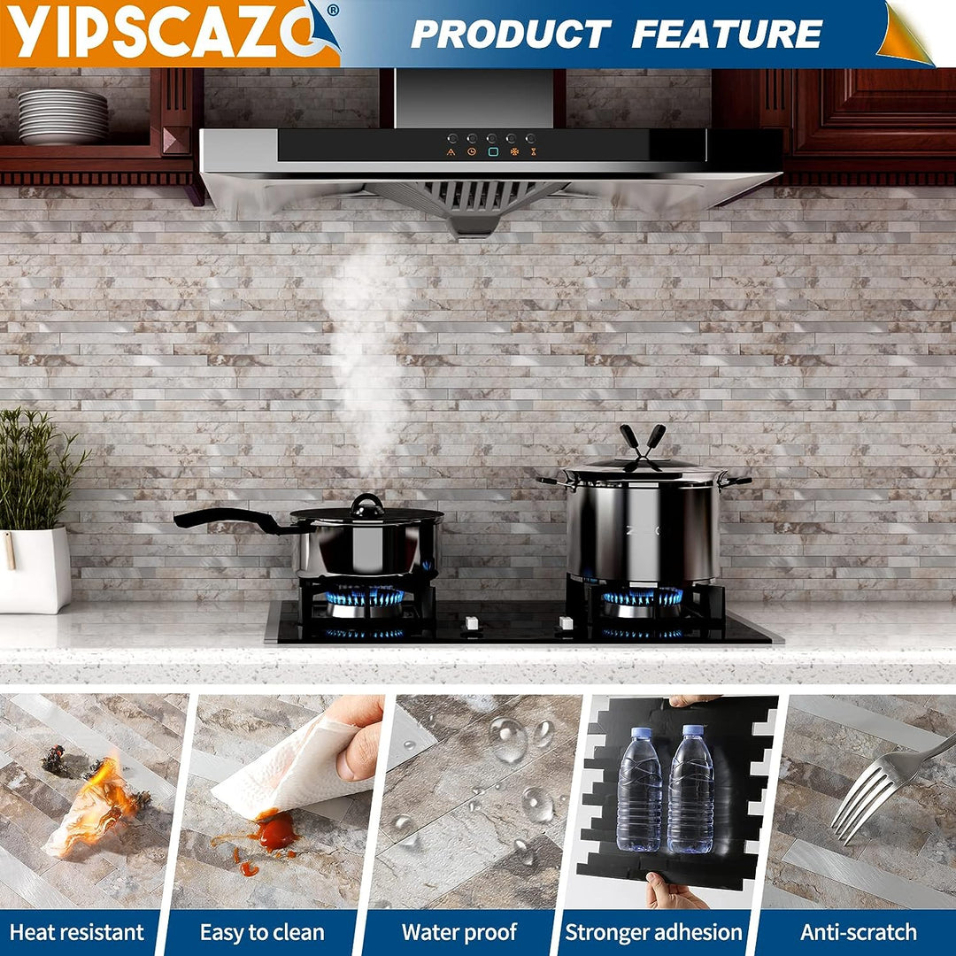 PVC kitchen backsplash back adhesive Linear Blend in Perisa