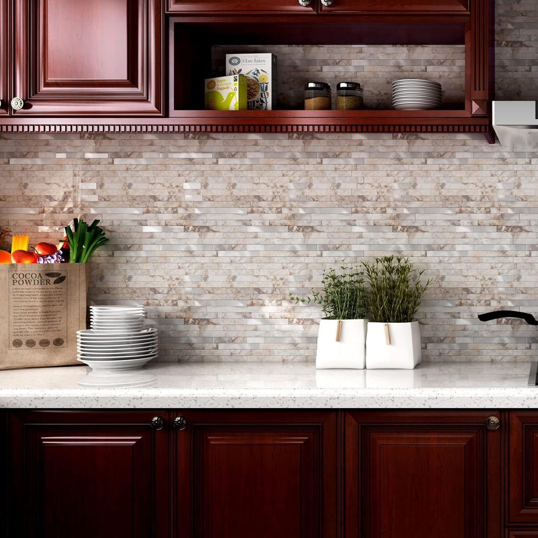 PVC backsplash ideas for kitchen Linear Blend in Perisa