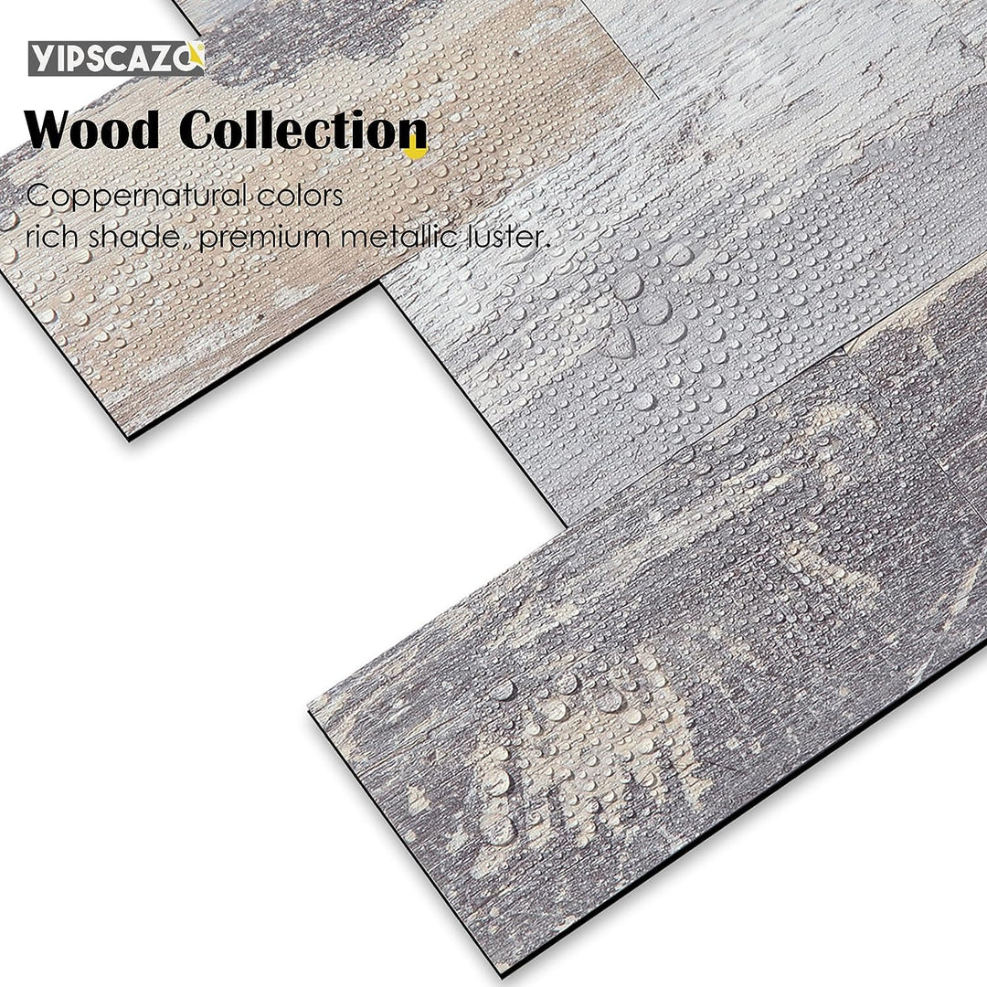 3" X 6"  PVC backsplash peel and stick in Light Rustic detail image