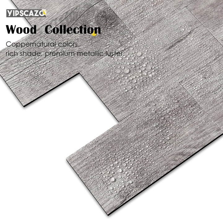 3" X 6"  PVC backsplash peel and stick in Gray Rustic detail image