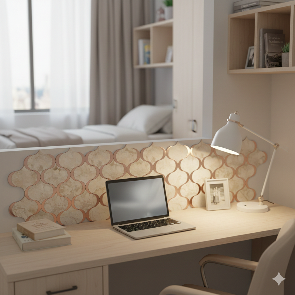 peel and stick tile for dorm wall