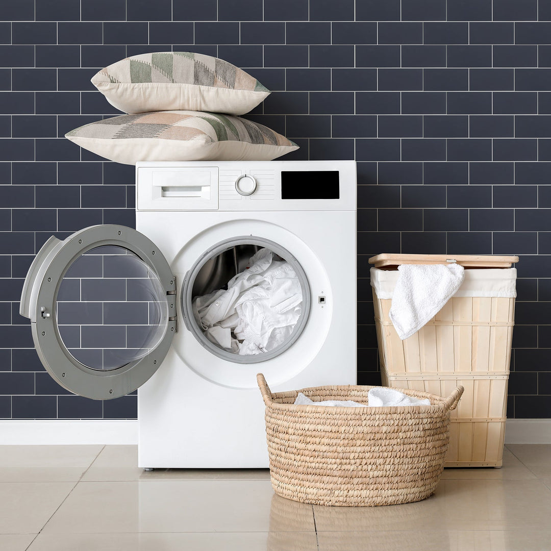 peel and stick tiles for laundry room