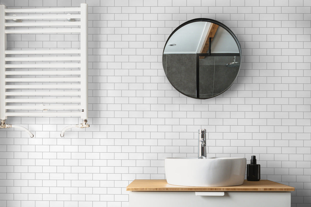 subway tile backsplash for bathroom