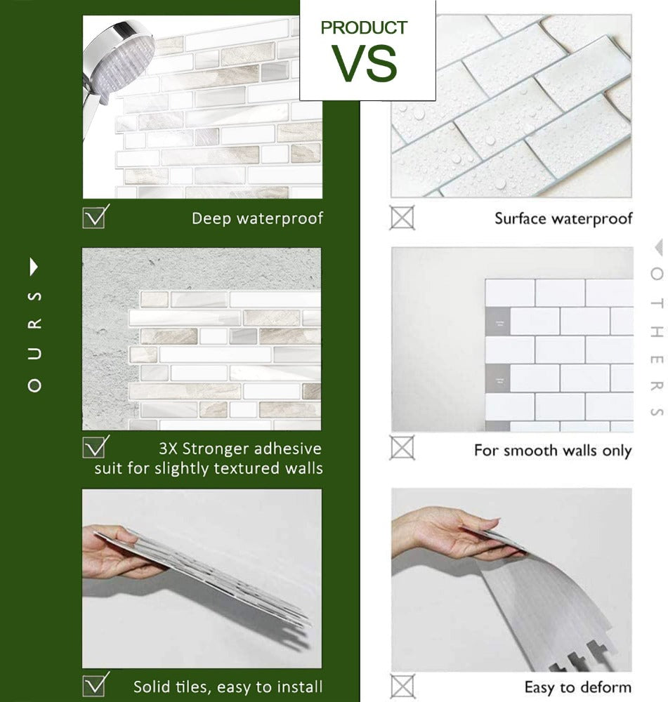 Peel and Stick Tile Backsplash Advantages