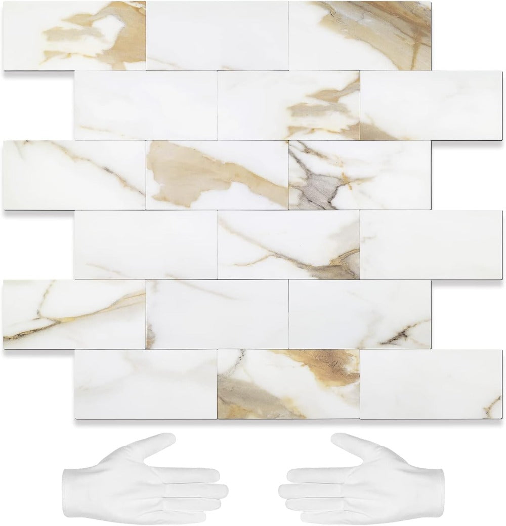 Calacatta Golden Peel and Stick Backsplash