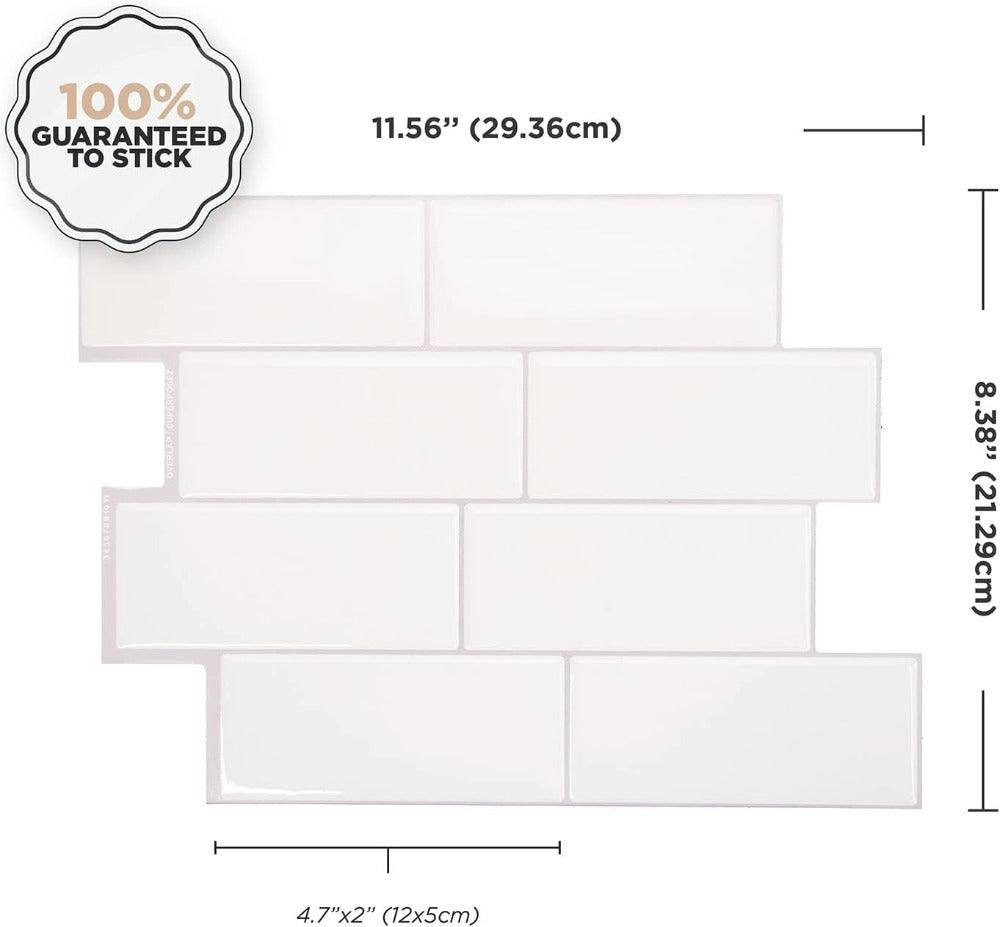 Peel and Stick Tile Size