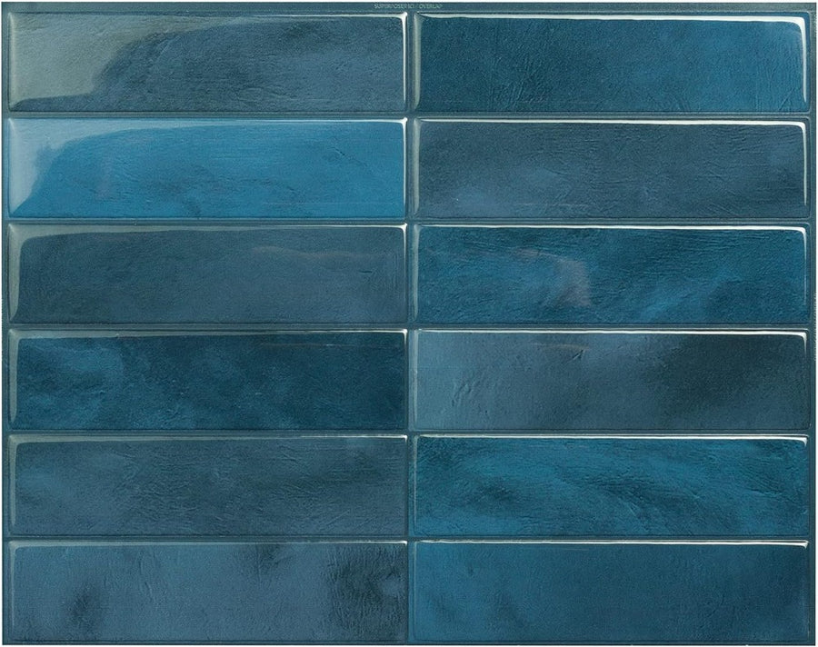 Agadir Blue 3D Adhesive Peel and Stick Tile