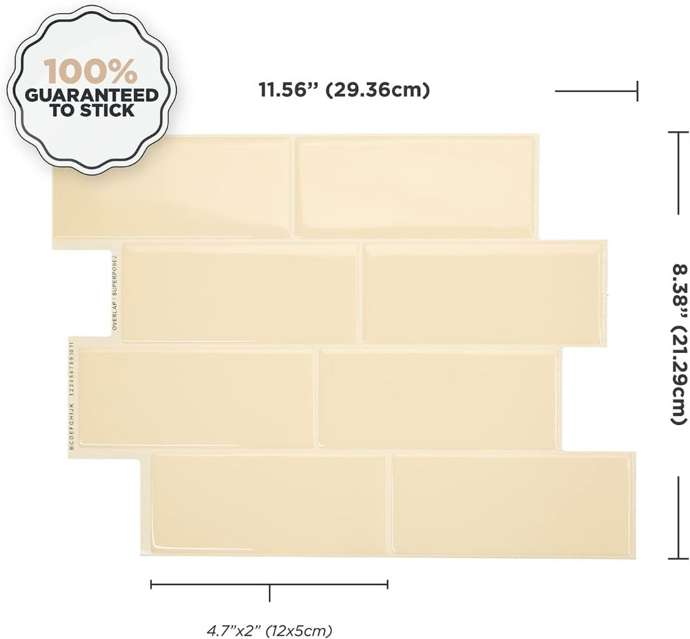 Peel and Stick Tile Size 