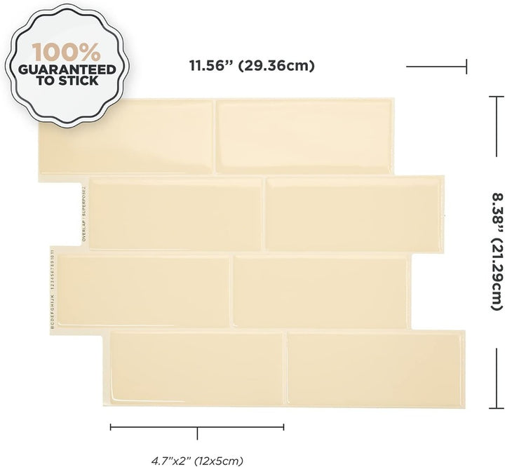 Peel and Stick Tile Size 