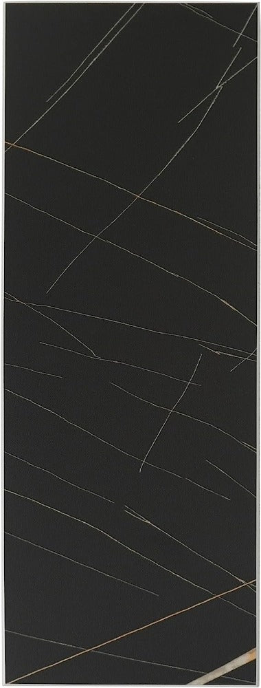 Matte Noir Peel and Stick Stone Texture Backsplash Tiles