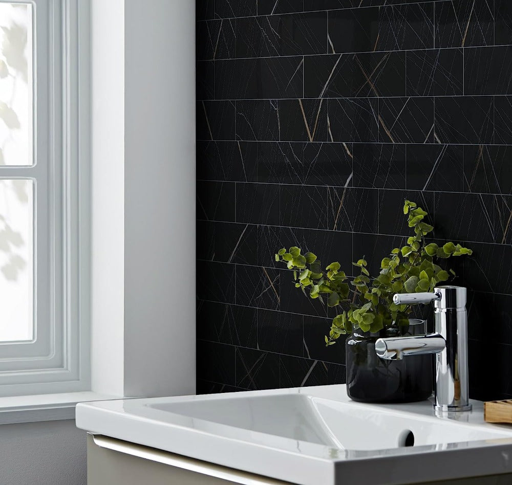 Stone Texture Backsplash Tiles For Bathroom