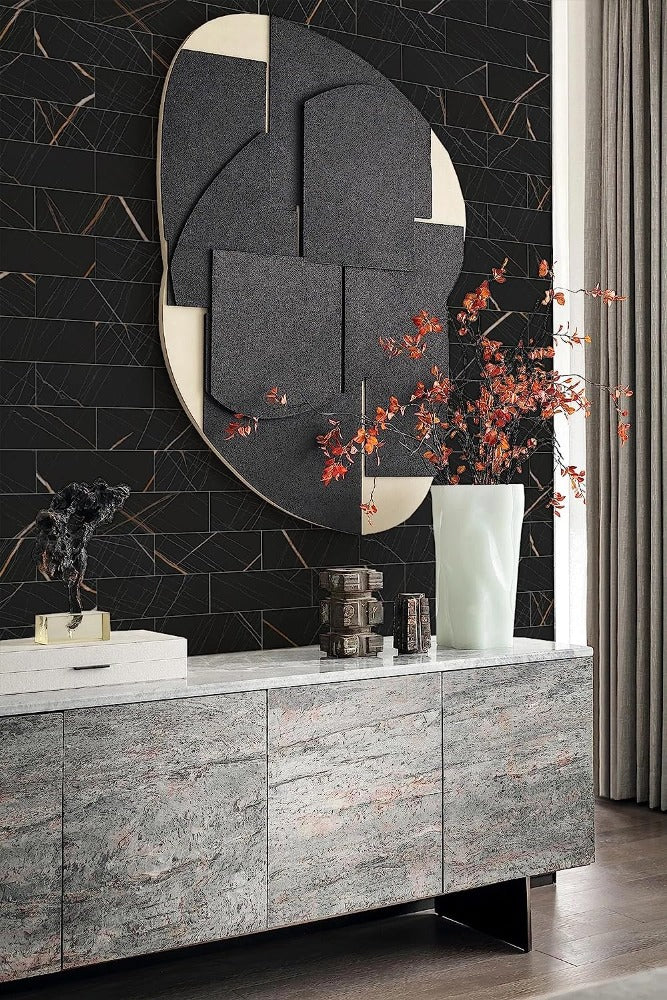 Stone Texture Backsplash Tiles For Living Room