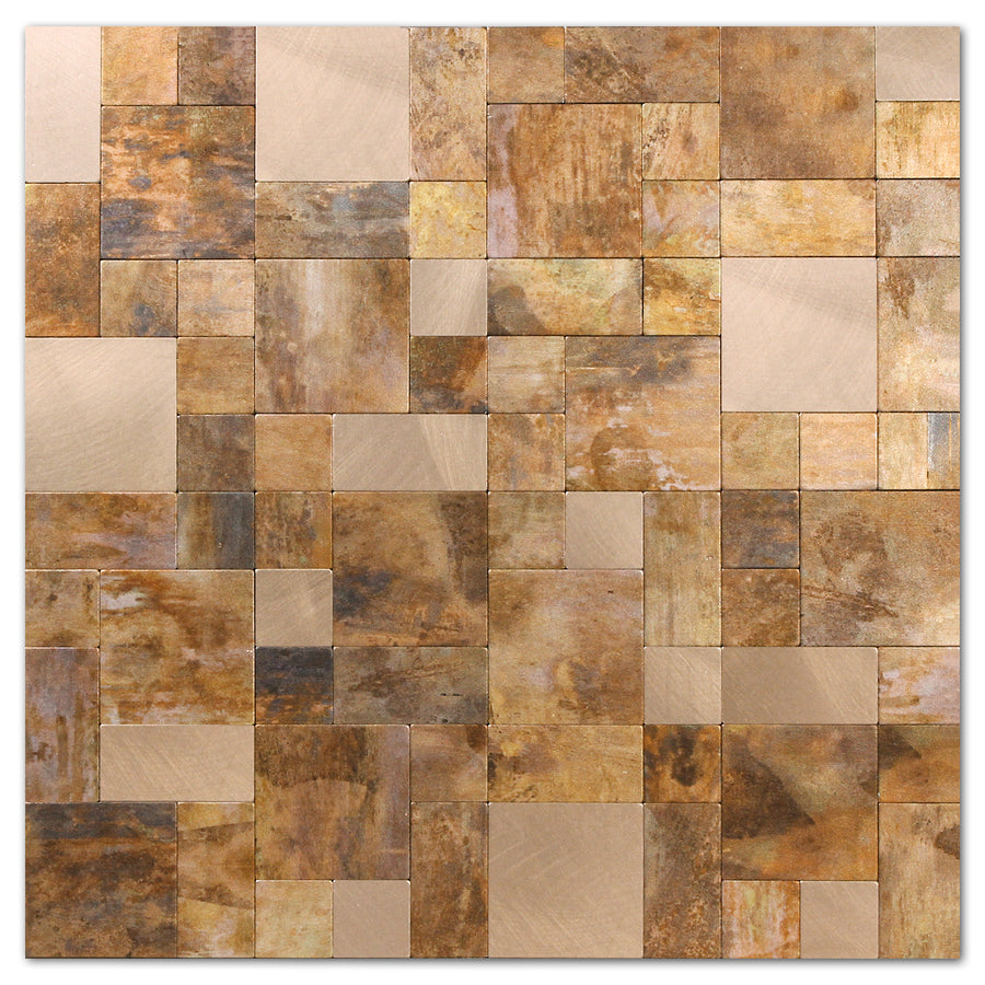 Mixed Square Peel and Stick Tiles