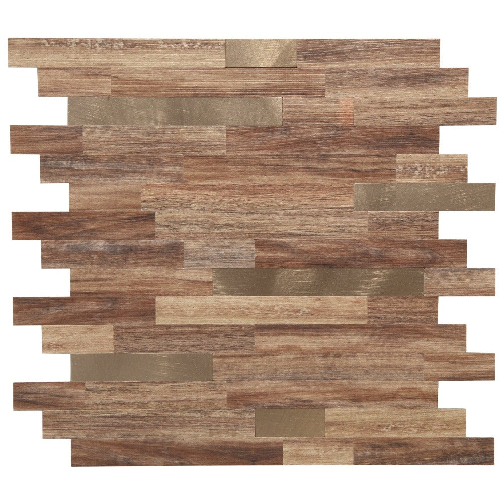 Walnut Wood Peel and Stick Tiles