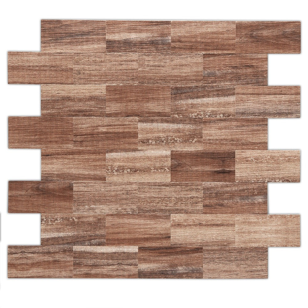 Walnut Wood Peel and Stick Wood Tile