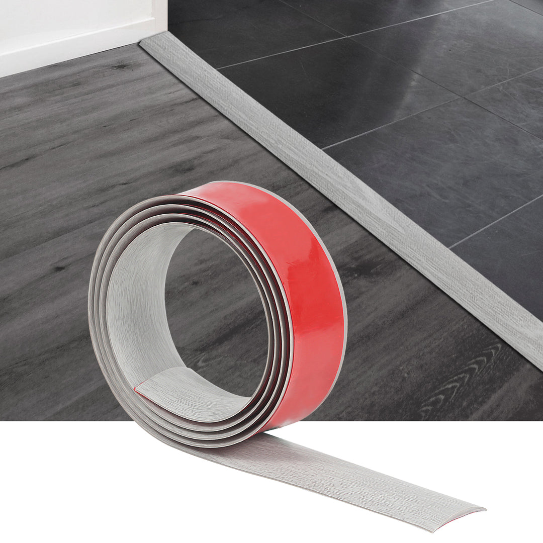 Light Grey Self Adhesive Vinyl Floor Transition Strip