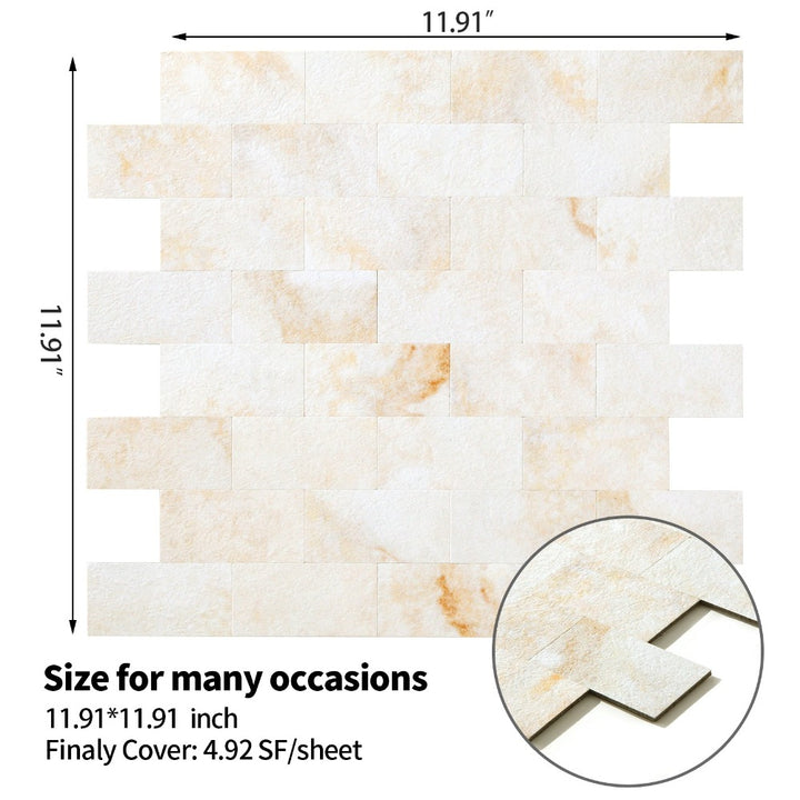 Stone Texture Wall Backplash Tiles Size