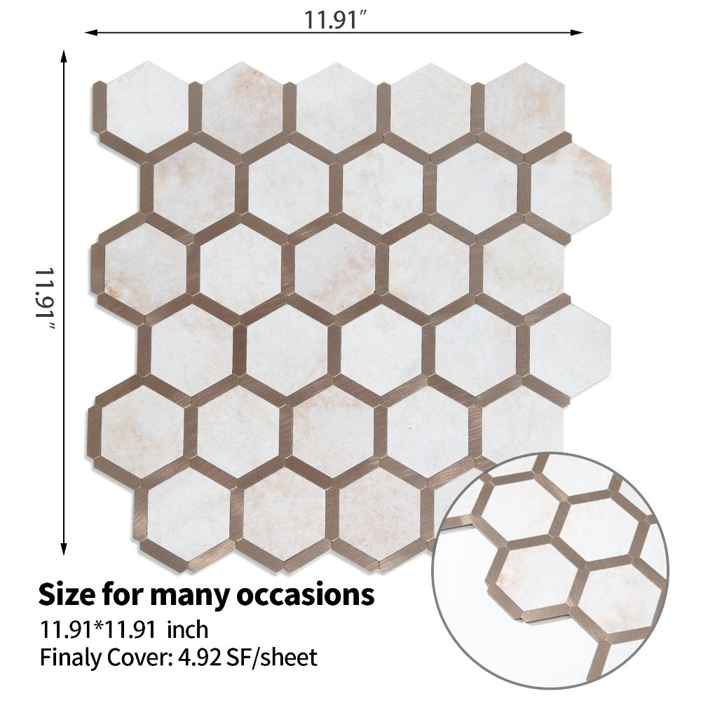 11.91‘’x 11.91'' Hexagon Tiles