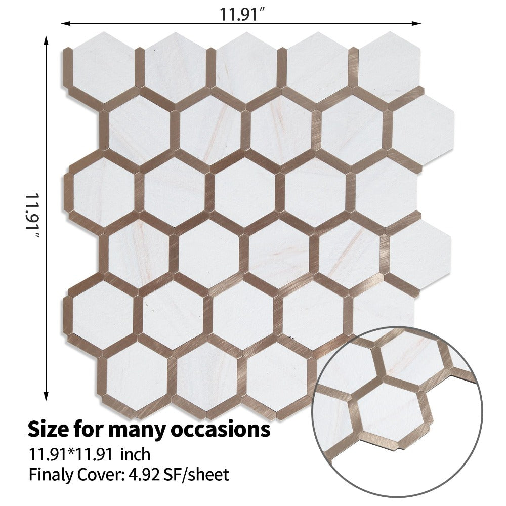 11.91‘’x 11.91‘’ Hexagon Tiles