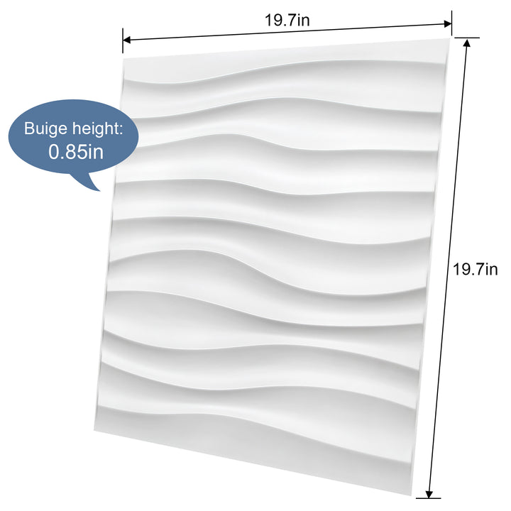 size of 3d wall panels