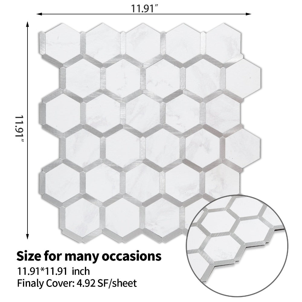 11.91''x 11.91'' Hexagon Tile