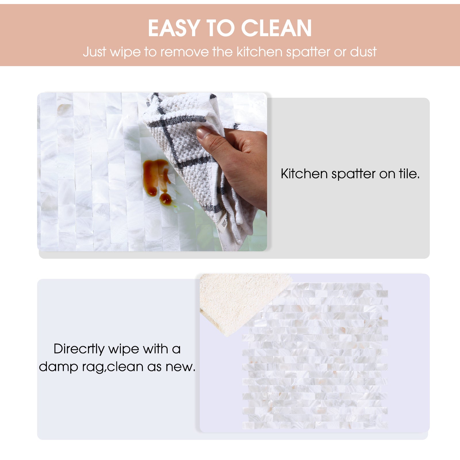the tile easy to clean 
