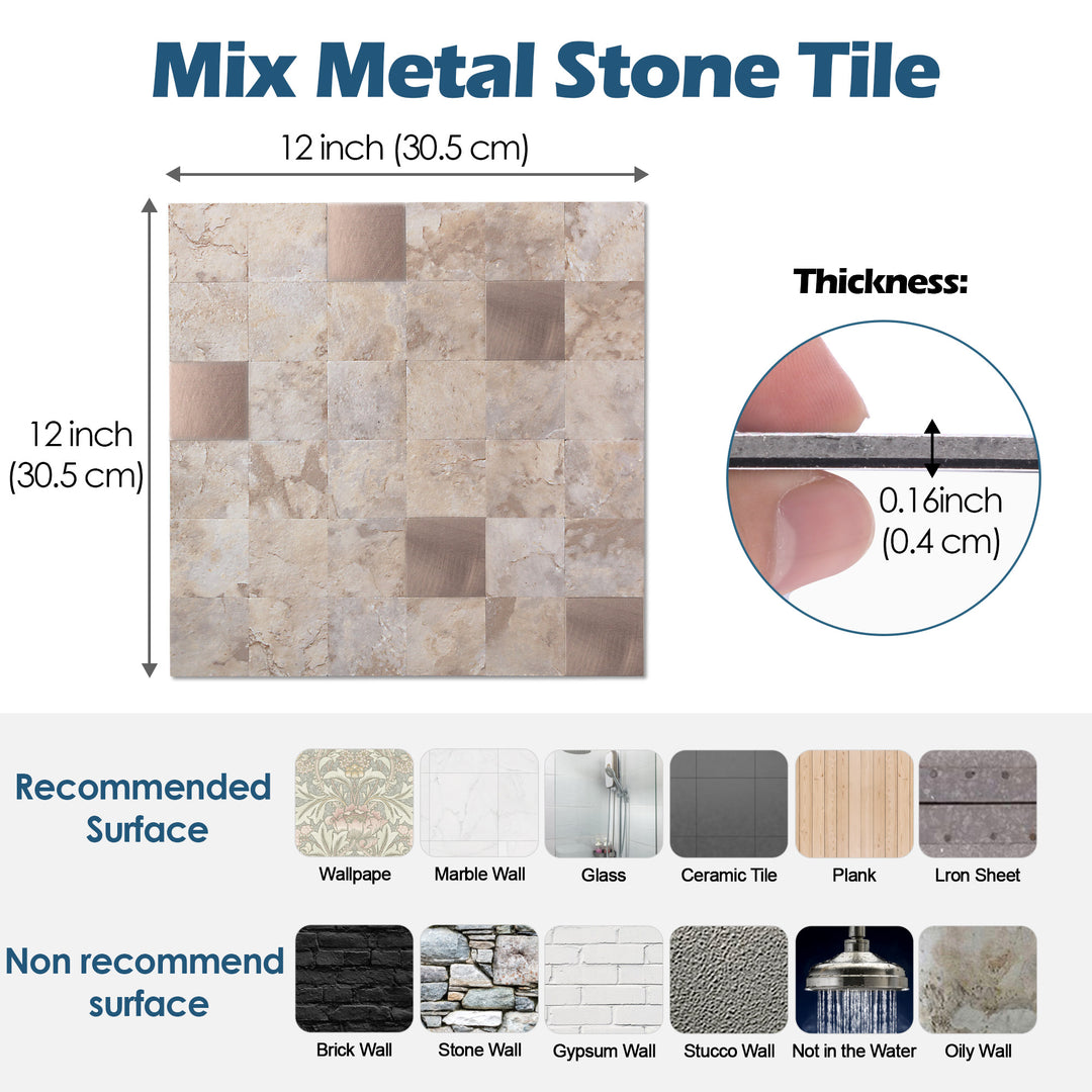 wall tile size