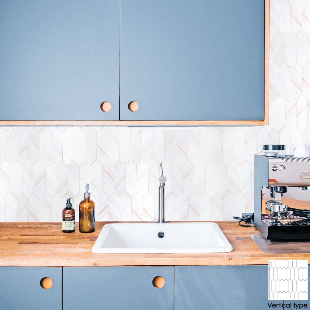 peel and stick hexagon tile for kitchen