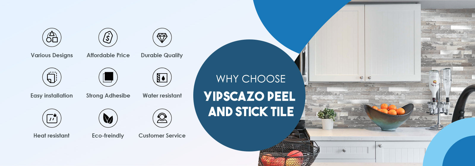 Why choose Yipscazo peel and stick tile?