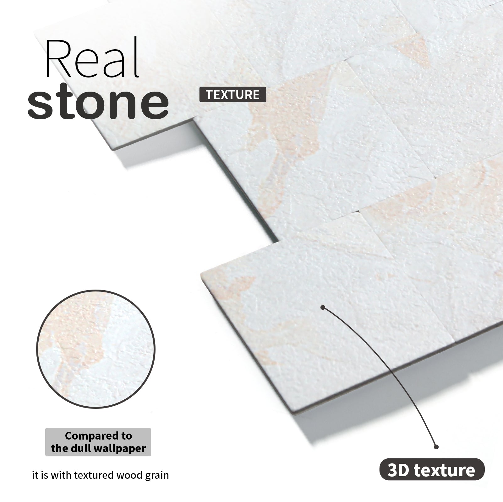 Real stone texture tile