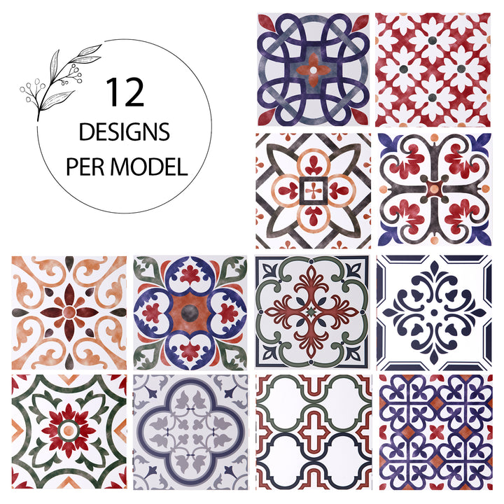 12 designs per model tile