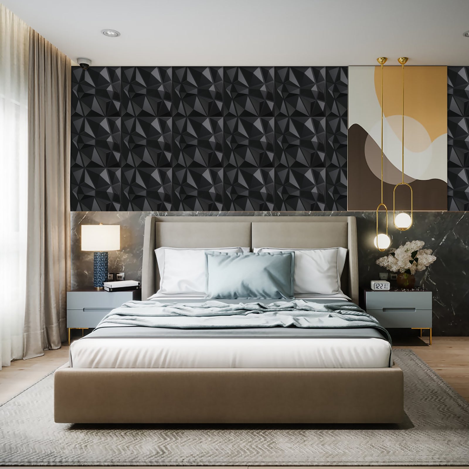 peel and stick wall panels for bedroom